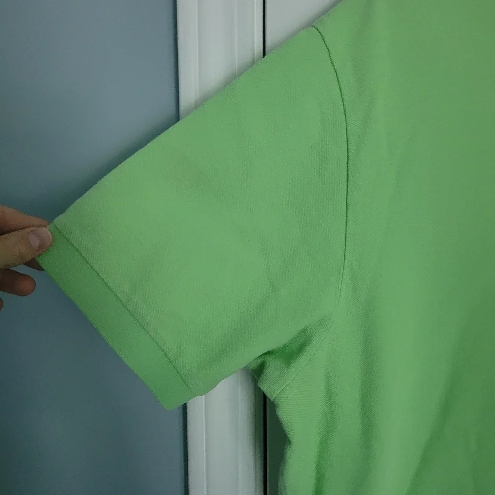 Ralph Lauren Polo Green Short Sleeve Purple Pony Men's XL